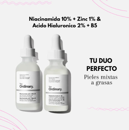 Kit The Ordinary Ácido Hialuronico + Niacinamida